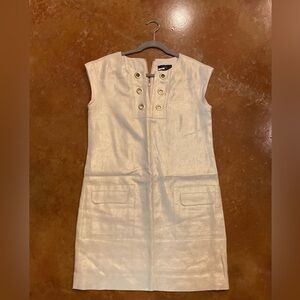 J Crew linen blend dress women’s size 6